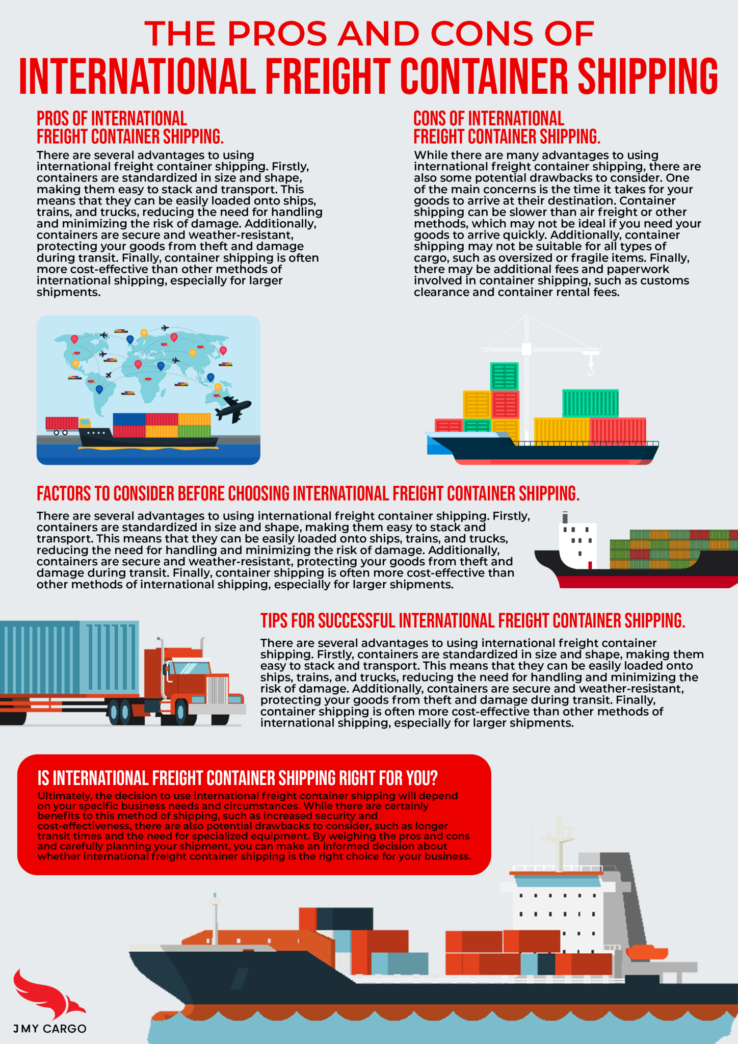 The Pros and Cons of International Freight Container Shipping JMY Cargo